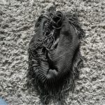 Dark grey scarf Gray Photo 0