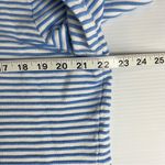Croft & Barrow Top Women's XL Blue White Striped Pullover Sweater Chiffon Bottom Photo 5