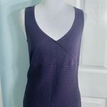 Willi Smith Solid Purple Ribbed Sleeveless Knit Tank Top Size Small Photo 3