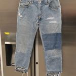 💕NILI LOTAN💕 Franki Patchwork Reworked Crop Jeans ~ Vintage Indigo 26 Blue Photo 9