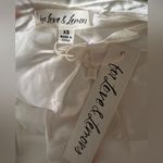 For Love & Lemons Hazel White Mini Bridal Dress Romantic Coquette Gloves Bride Photo 5