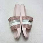 MICHAEL Michael Kors Brandy Pink and Silver Slide Size 8M Photo 10