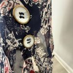 Noelle Navy and Red Paisley Midi Dress Blue Size XS Photo 4