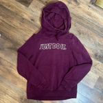 Nike Women's Hoodie XS Maroon "Just Do It" Graphic Pullover Photo 2
