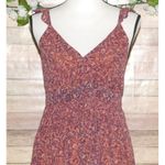 Dear John Elia Sleeveless Maxi Dress Size M Adjustable Straps V-Neck Lined Ruffle Photo 2