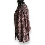 Free People Free‎ People Movement Womens Blouse Sz M Pink Leopard Smocked Off Shoulder Bell Photo 5