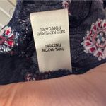 Cato Navy Blue Boho Print Pull On Wide Leg Pants size 18/20W Photo 2