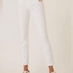 MOTHER Denim The Looker Crop White Jeans Photo 2