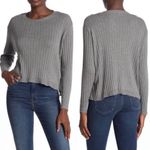 Cotton Emporium  Women’s Black Ribbed Side Button Sweater XL Crew Neck Photo 10