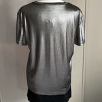 BB Dakota New by Steve Madden NEVER METAL FOR LESS Dressy Metallic T-Shirts Photo 3