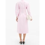 Tibi Lace-Up Crepe Midi Dress Purple Lilac Size 8 Photo 1