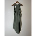 Aerie  Green Ribbed Maxi Dress Womens Sz M Racer Back Casual Minimalist Photo 3