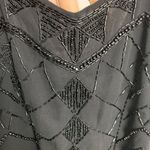 Forever 21  Black Beaded Open Back Mini Dress Photo 4