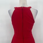 Honey and Rosie Halter Fit Flare Dress Sz M Holiday Bling Belt Valentines Cocktail Photo 7