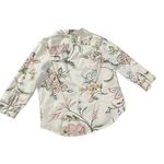 Ralph Lauren Women Spring Floral Print Beige Button Down Shirt Sz XL Pink Photo 1
