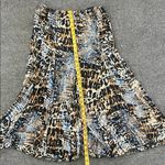 Rafael Leopard Print Midi Skirt Size M Black Size M Photo 7