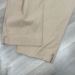 Liz Claiborne Audra Striped Straight Leg Casual Pants Tan 12 Photo 4