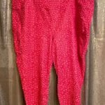 Torrid Performance Core Crop Active Leggings Vday Pink Leopard, 6X/30 NWOT Photo 0