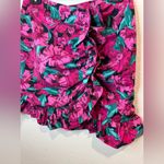 Lovers + Friends Lovers + Friends Tatjana Floral Pink Ruffle Mini Skirt Size M Photo 3