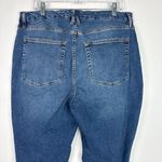 Good American Good Classic Raw Step Hem Straight Leg Jeans Indigo Plus Size 15 Photo 8