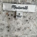 Madewell Donegal Kent Cardigan Sweater Large Wool Blend Long Coziest Yarn Cream Photo 4