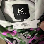 Koral  Womens Paisley Camo Clover Energy Active Crop Hoodie Bandana Troop sz S Photo 54