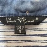 Velvet Heart ‎ Denim Shirt Dress Tencel Button Down Sleeveless Small Chambray Photo 1