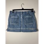 EXPRESS Vintage Y2K Mini Denim Cargo Jean Skirt Grunge Skater 8 Photo 5