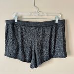 PINK - Victoria's Secret PINK VS | Speckled Black Lounge Shorts Sz L Photo 2