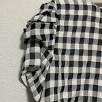 Dress the Population Cosmopolitan  Black/White Gingham Tie Front Crop Blouse Photo 3