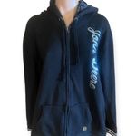 John Deere  Women’s XL Black Metallic Trimmed Zipper Hoodie Photo 0