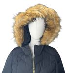 Cole Haan Signature Black Down Puffer Coat with Faux Fur Hood NWT Size M Photo 11