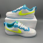 Nike Court Borough Low 2 GS /5.5Y 'White Baltic Blue Volt' Women's Size 7 Photo 1