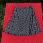 Amanda Smith  Skirt Size Medium  Black‎ White Polka Dots Flared Vintage Spring Photo 1