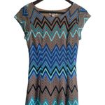 Sharagano  Noir Sheath Dress Women Size 6‎ Crocheted Herringbone Coastal Beachy Photo 6