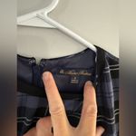 Brooks Brothers  Plaid Dress Sleeveless Dress Blue White Black Multi Color Size 4 Photo 5