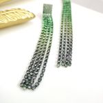 ZARA New! 's Night Out Glass Gems Earrings Photo 3