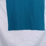 H by Halston Halston Blue Sleeveless Mocked Neck Ribbed Knit Tank Top size medium Photo 2