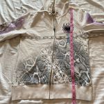 Ed Hardy Don  Christian Audigier White Butterfly Hoodie Sweater Size Small Y2K Photo 9