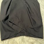 Mini Skirt Black Tulip Hem Faux Wrap M Size M Photo 3
