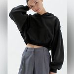 Urban Outfitters NWT Black BDG Charlyee cropped hoodie sweatshirt Size XS Photo 2