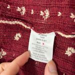 Woolrich  Womens Red Nordic Reindeer Wool Blend Cardigan Sweater Sz M Holiday EUC Photo 6