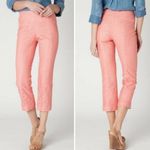 Anthropologie Corey Lynn Calter Salmon Pink Floral Eyelet Lace Youghal Crops Photo 1