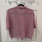 Rails  Theia‎ Striped Pink Tie-Front Blouse size Small Photo 3