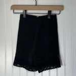 Vintage Olga Lace Trim Control Shorts Black Shapewear Style 541 Size Small Photo 3