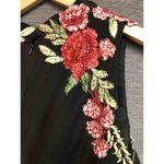 Lucci Lu Womens Cocktail Dress Embroidered Floral Asymmetrical Size 22 Photo 7