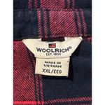 Woolrich  Red Black Plaid Flannel Wool Button Up Shirt Tagged Women’s XXL Cotton Photo 2
