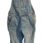 Old Navy  Womens Denim Bib Overalls Light Wash Straight Leg Size 6 Petite. Y2K Photo 0