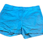 J.Crew City Shorts in Tropical Blue City Fit Cotton Size 8 Bright Classic Prep Photo 0