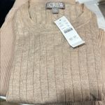 J.Crew NWT  Silk and Cashmere Lightweight Short Sleeve Top Heather Sandy Beach XS Photo 3